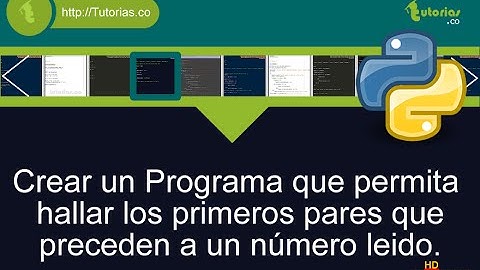 ciclo for- python(numeros pares precedentes)