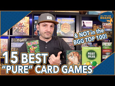 15 Best Pure Card Games NONE Are In The BGG Top 100 No Tokens Allowed Only Cards