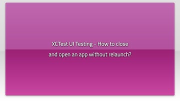 XCTest UI Testing - How to close and open an app without relaunch?