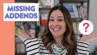 How to teach Missing Addends in First and Second Grade // Missing Addend Activities & Ideas Grade 1