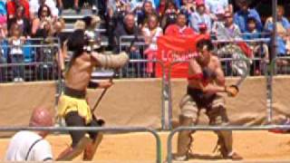 Gladiator battle in London