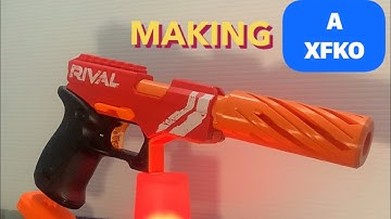 NERF MOD - Making A XFKO - Modified ( Half Dart In-line) Nerf Rival Knock Out!  #nerfmod