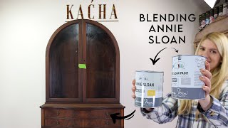 Blending Annie Sloan Chalk Paint ~ Cabinet Makeover