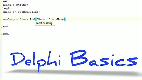 How to code a button on delphi 2010