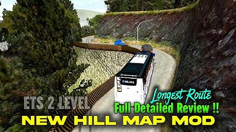 New hill map mod 🔥 | kerala village | long route | ets 2 level | gt dude