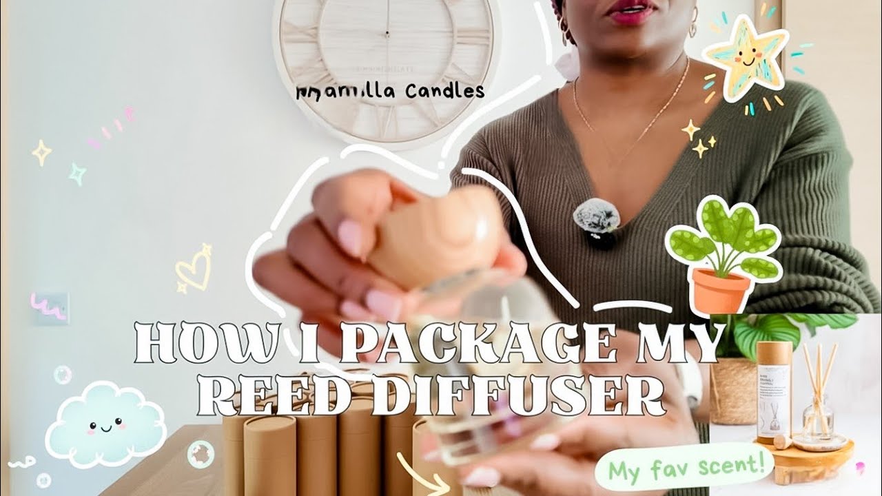 How I Package My Handmade Reed Diffusers | Simple & Aesthetic Packaging Ideas