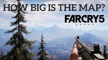 HOW BIG IS THE MAP in Far Cry 5? Walk Across the Map