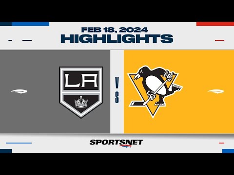 NHL Highlights | Kings vs. Penguins - February 18, 2024