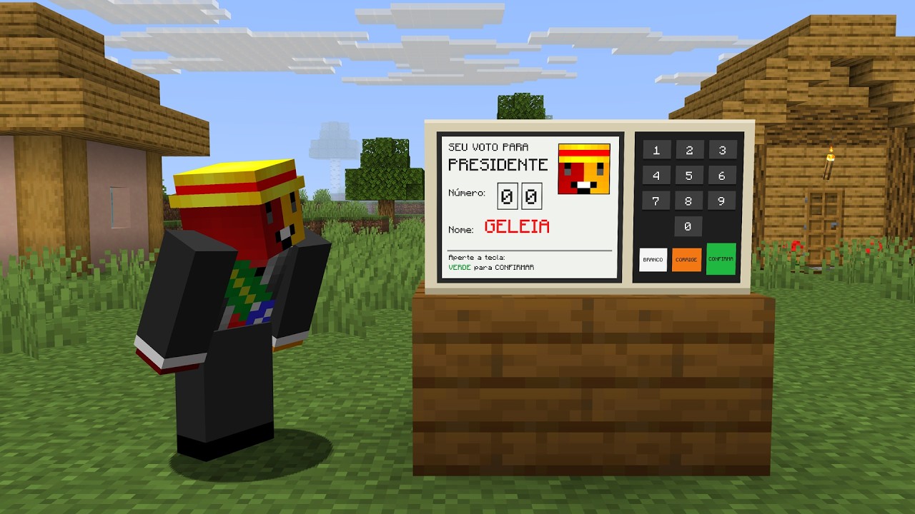 eu virei PRESIDENTE no minecraft (não tente)