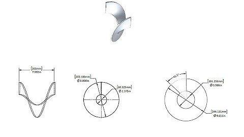 Screw Flight development in Solidworks, Excel sheet & Mathcad (download  from the given link )