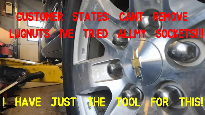 CUSTOMER STATES I CANT FIT ANY SOCKET TO REMOVE MY LUGNUTS! HOW TO REMOVE BULGED LUGNUTS
