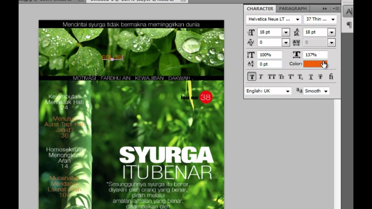 Download PHOTOSHOP TUTORIAL: MAGAZINE COVER MOCK-UP PART 5 - YouTube
