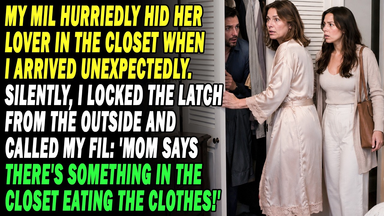 I CAUGHT MY MIL HIDING HER LOVER IN THE CLOSET👀I LOCKED IT FROM THE ...