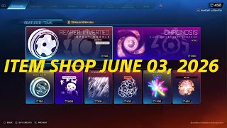 Rocket League ITEM SHOP JUNE 03, 2026
