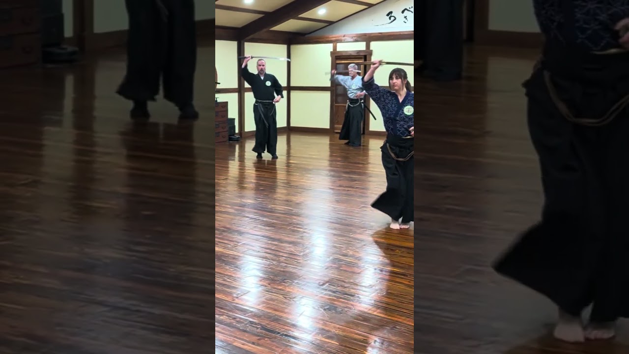 Japanese military sword techniques. Dai sanbon gunto Soho.