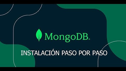Instalación de MongoDB Paso a Paso-Bases de Datos No Relacionales (NoSQL)