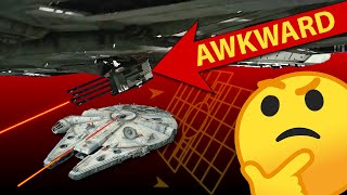 WTF is wrong with the Millenium Falcon's Laser Turrets?