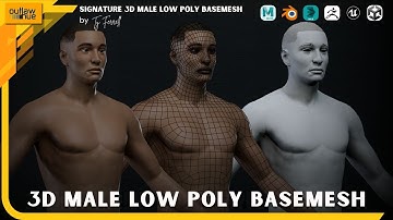 Signature AAA Low Poly Base Mesh for Games