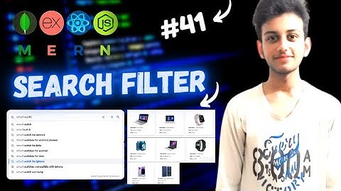 MERN STACK E-Commerce Website Tutorial #41 🔥 Add Search Filter