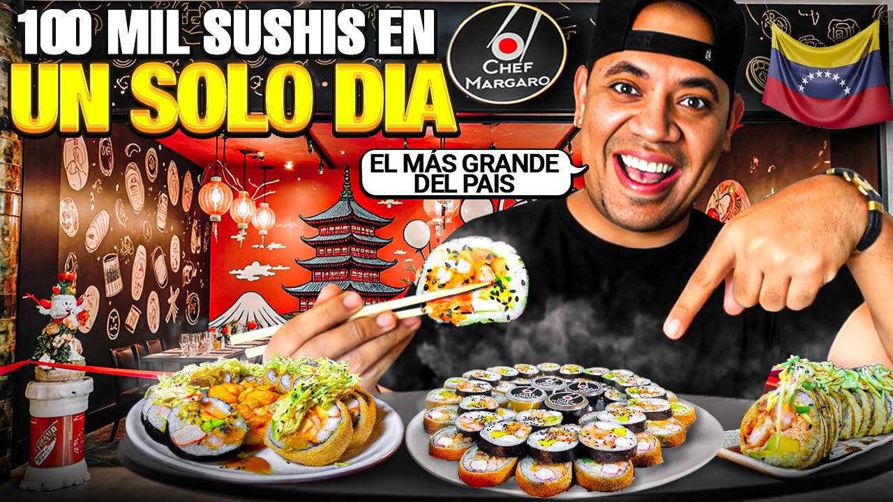 ¡Impactante! Los SUSHIS Gigantes que Venden Miles al Día en VENEZUELA