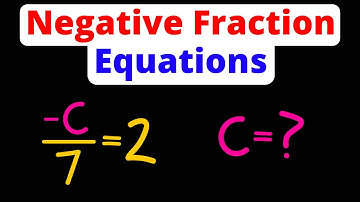 Solving Algebraic Equations - Negative Fractions | Eat Pi