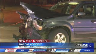 Driver flees scene of overnight car accident