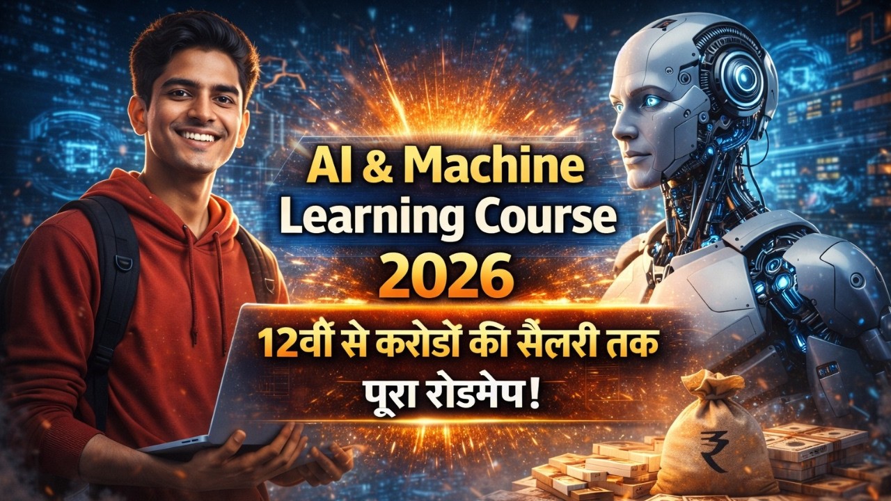 AI & Machine Learning Course 2026 | 12वीं से करोड़ों की सैलरी तक पूरा रोडमैप!