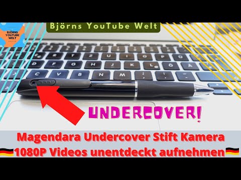 Magendara Spionage Kamera Stift 1080P Full HD Kugelschreiber Undercover Videos unentdeckt aufnehmen