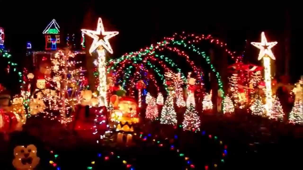 Christmas Neighborhood Holiday Light Decorations Dec. 17, 2014 YouTube