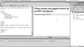 Cómo Cargar Una Página Dentro de un DIV con jQuery