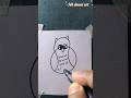 easy owl drawing