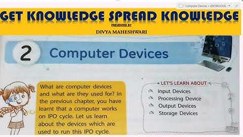 COMPUTER IT MATRIX PART-2 CLASS-3 CH-2 COMPUTER DEVICES