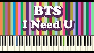 BTS(방탄소년단) - I NEED U piano cover chords