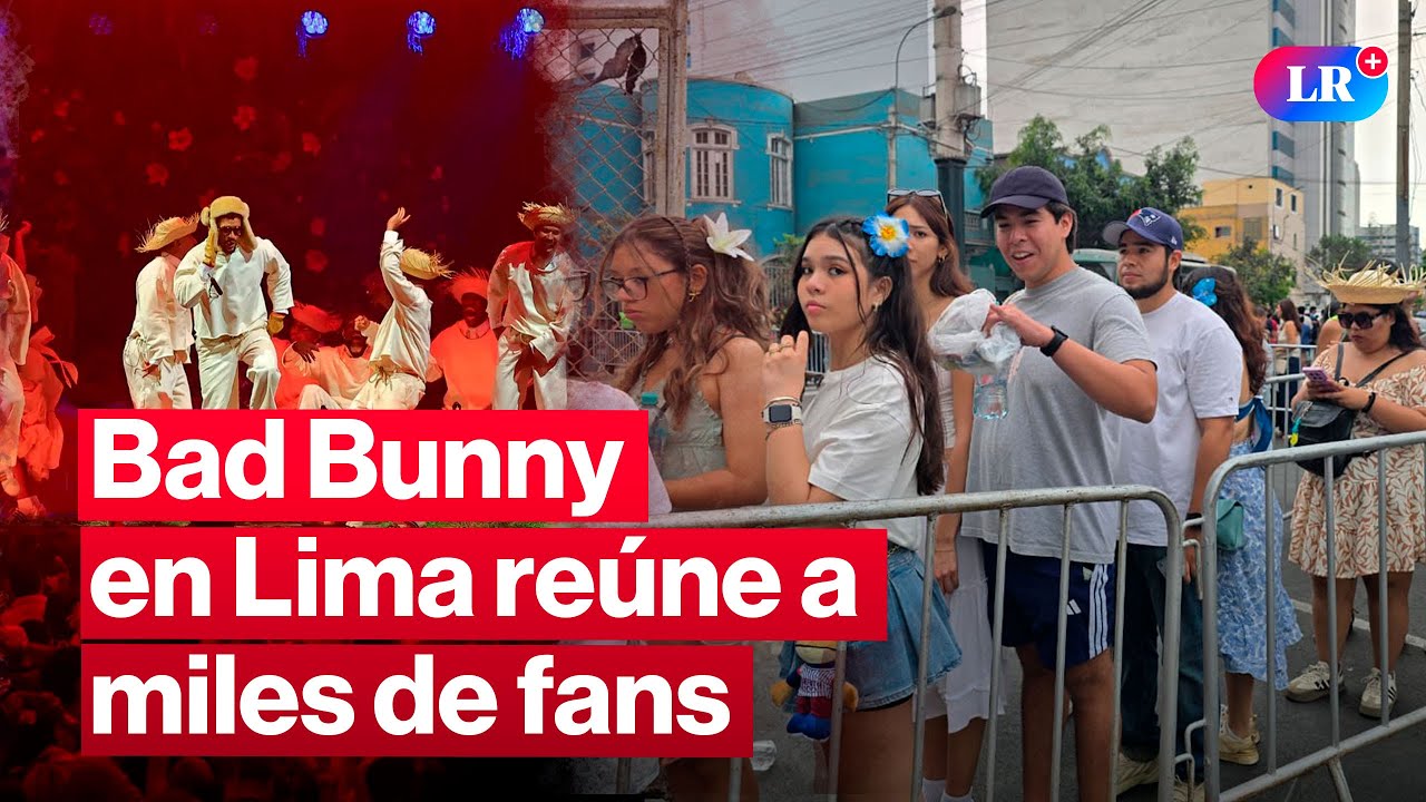 🔴Bad Bunny en Lima reúne a miles de fans | 