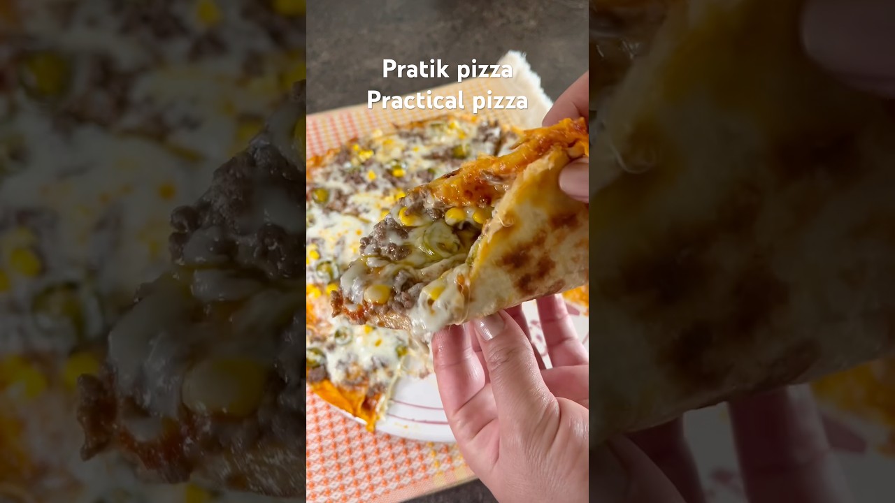 Pratik Pizza Tarifi Yufkadan yapıldığını kimse anlamadı  en pratik pizza nasıl yapılır