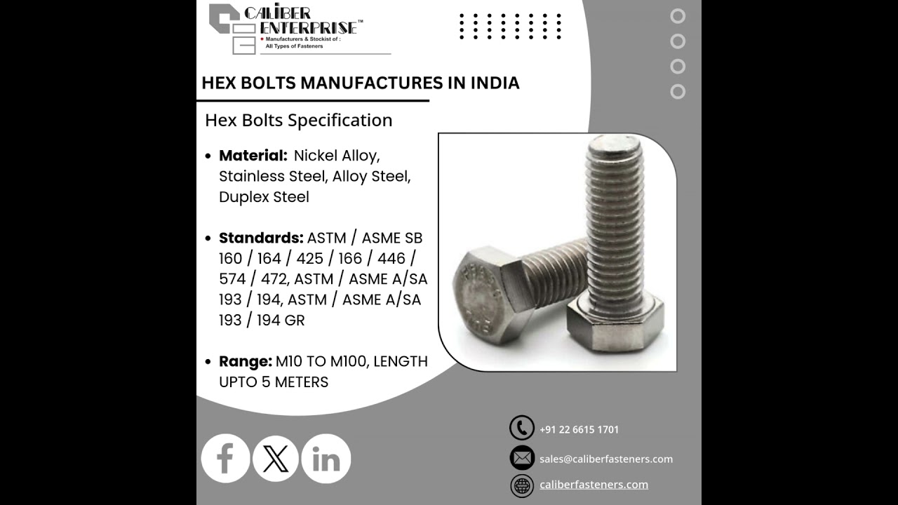 Fasteners | Bolts | Nuts | Peek Fasteners | Screws