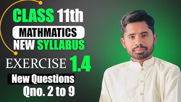 Exercise 1.4  | Class 11 New Maths 2025  | New Questions Iota (𝑖) & Omega (𝜔) | Punjab Board |