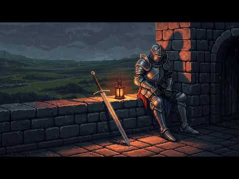 Rest on the castle wall... as rain falls over the distant lands
