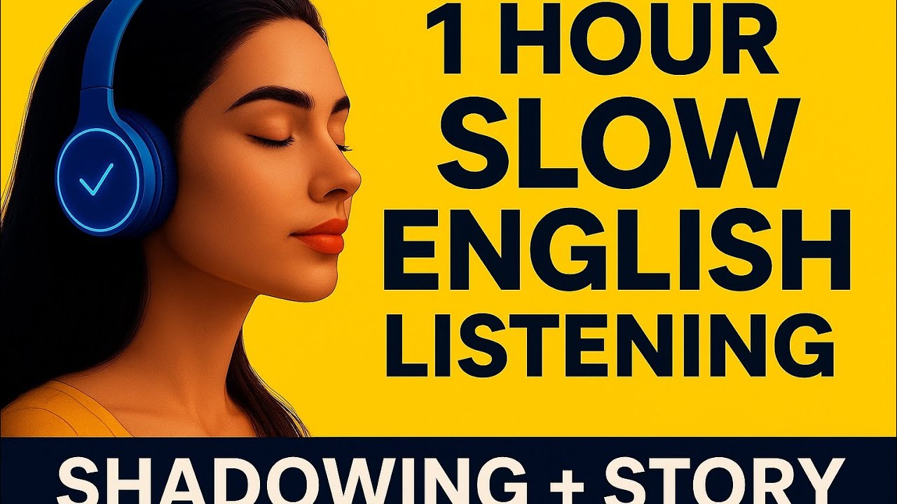 "1 Hour Growth Story in Slow English | Listening & Shadowing Practice for Beginners.@English Unlock.