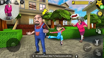 troll Miss T so funny everyday in Scary Teacher 3D | gameplay android, ios | part 1496