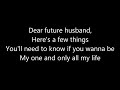 Meghan Trainor ~ Dear Future Husband Lyrics Mp3 Song