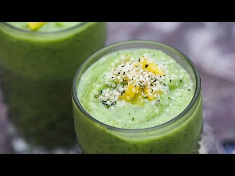 how-to-make-a-delicious-green-smoothie?-pineapple,-kale,-avocado,-hemp-seed-version