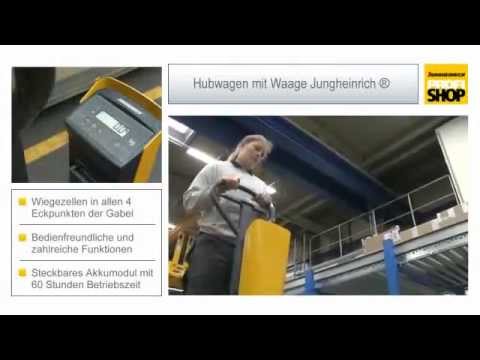 Hubwagen Mit Waage Jungheinrich Amw 22p 0 2kg Wiegeschritte