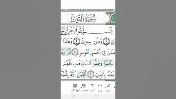 سورة التين Surah Al-Teen ( the Fig)