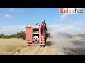 Wajir county firefighters battle bushfire between leheley and boji areas