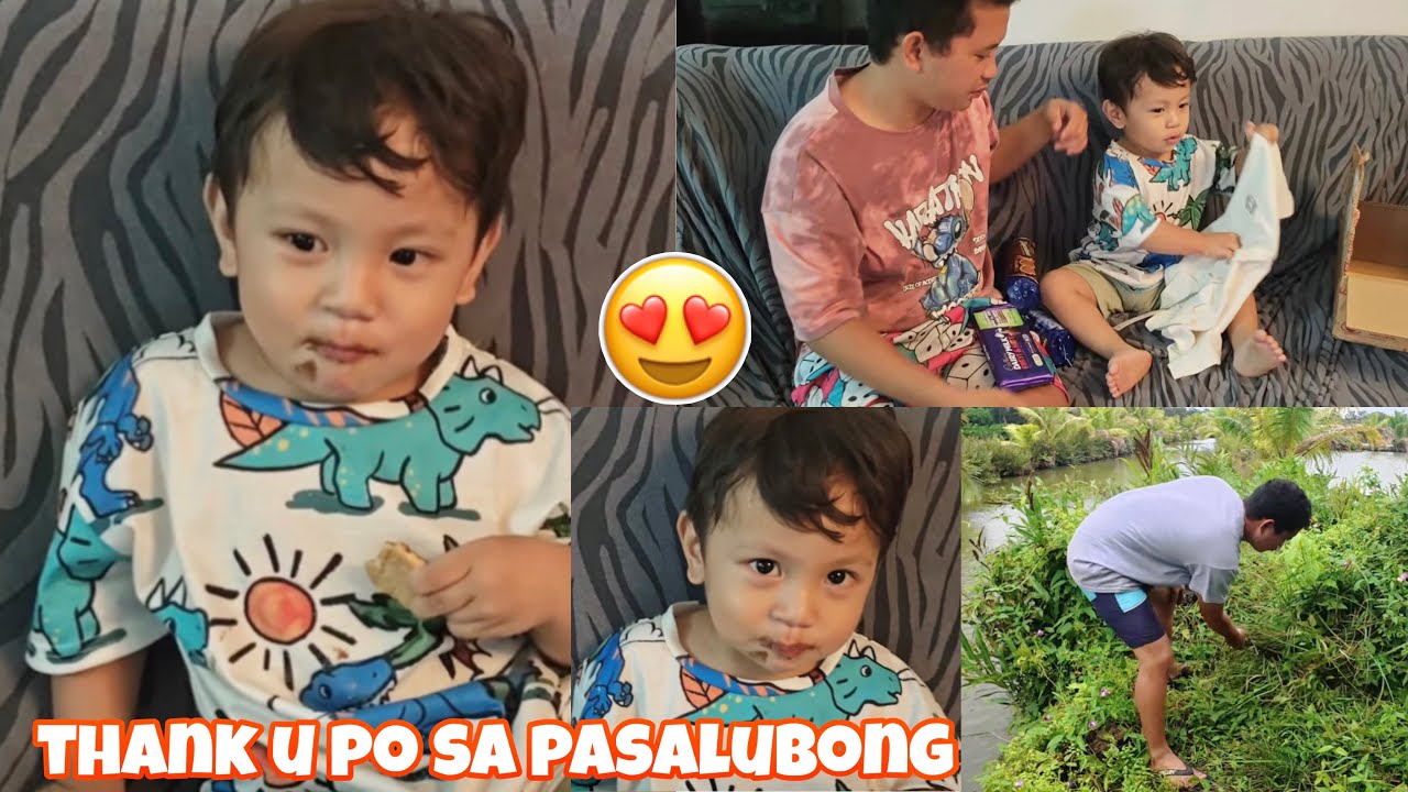 NAGTABAS AKO NG DAMO SA FISHPOND | Salamat po sa mga pasalubong kay Teo🥰