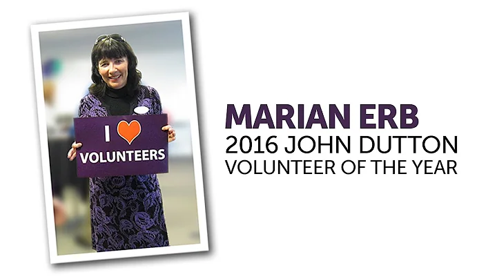 2016 John Dutton Volunteer of the Year - Marian Erb