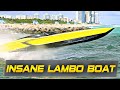 LAMBO BOAT CRUSHING HAULOVER INLET