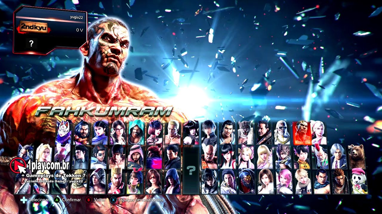 Tekken 7! Fahkumram (DLC / Muay Thai Fighter) vs. Lucky Chloe (Cosplay Idol) Vermilion Gates Stage!