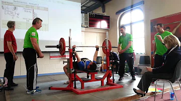 David Wolf Bankdrücken 2. Versuch 90 kg